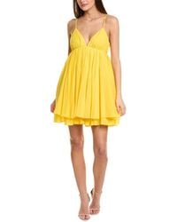 Susana Monaco - Voile String V Mini Dress - Lyst