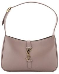 Saint Laurent - Leather Le 5 A 7 Hobo Small (Authentic Pre-Loved) - Lyst