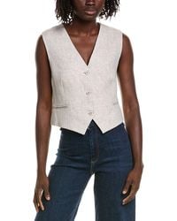 Officine Generale - Officine Generale Cleore Linen Vest - Lyst