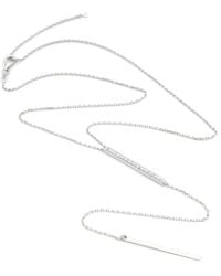 Diamond Select Cuts - Silver 0.05 Ct. Tw. Diamond Necklace - Lyst