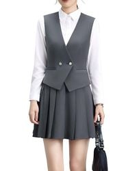 Olivia Taylor - 2Pc Vest & Shirt Set - Lyst