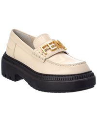 Fendi - Graphy Leather Loafer - Lyst