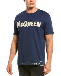 Alexander McQueen Graphic T-shirt - Blue