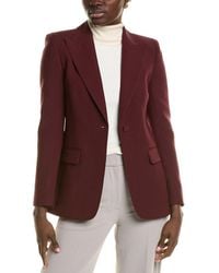 Lafayette 148 New York - Peak Lapel Wool & Silk-Blend Blazer - Lyst