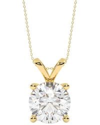 Lab Grown Diamonds - 14k 4.00 Ct. Tw. Lab-grown Diamond Necklace - Lyst