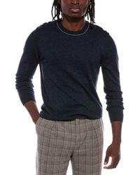 Autumn Cashmere - Italian Crewneck Contrast Outlink Sweater - Lyst