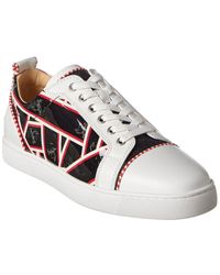 all red louboutin sneakers