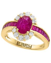 Effy Fine Jewelry - 14K 2.75 Ct. Tw. Diamond & Ruby Ring - Lyst