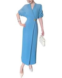 BURRYCO - Short Sleeve Maxi Dress - Lyst