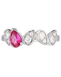 Gregg Ruth - 14K 0.67 Ct. Tw. Diamond & Ruby Ring - Lyst