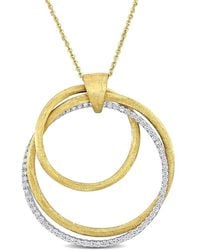 Rina Limor - 14k Two-tone 1.26 Ct. Tw. Diamond Intertwined Circle Necklace - Lyst