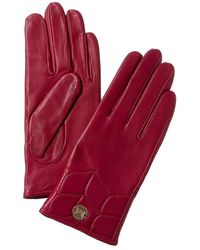 Bruno Magli - Quilted Cuff Cashmere-lined Leather Gloves - Lyst