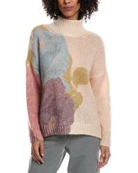 Valentino - Mock Neck Mohair & Wool-Blend Sweater - Lyst