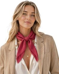 Blue Pacific - Solid Cashmere-Blend Neckerchief - Lyst