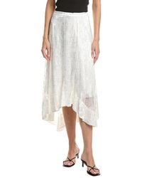 3.1 Phillip Lim - Abstract Textured Devore Asymmetric Silk-blend Dress - Lyst