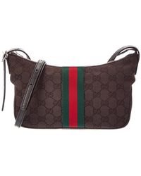 Gucci - Lunetta Small Canvas Shoulder Bag - Lyst