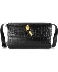 Tiffany & Fred Paris - Croc-embossed Leather Crossbody - Lyst