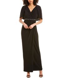 adrianna papell love of luxe maxi dress in blush