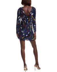 Liv Foster Kaia Beaded Mini Dress in Black | Lyst