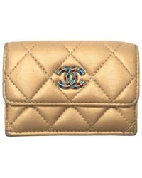 CHANEL - Matelassé Leather Tri-fold Wallet (authentic Pre-loved) - Lyst