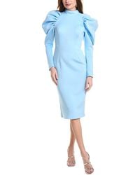 Jovani - Scuba Puff Sleeve Cocktail Dress - Lyst