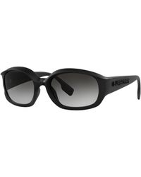 Burberry Unisex Be4338 56mm Sunglasses - Black