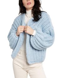 In Things - Chunky Oversized Knit Cardigan - Lyst