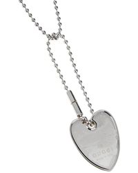 Gucci - Silver Necklace - Lyst