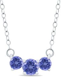 Gemstones - 14k 0.96 Ct. Tw. Tanzanite Necklace - Lyst