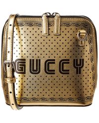 Gucci - Guccy Mini Leather Shoulder Bag - Lyst