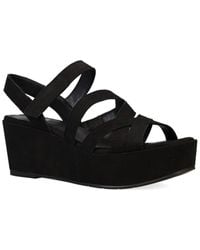Eileen Fisher - Mazy Leather Wedge Sandal - Lyst