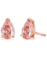 Amairah - 14K Rose 1.00 Ct. Tw. Lab-Grown Diamond Stud Earrings - Lyst
