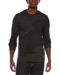 John Varvatos - Rector Wool-Blend Crewneck Sweater - Lyst
