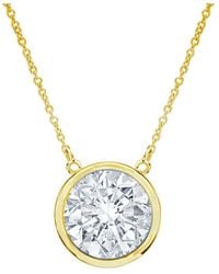 Diana M. Jewels - Fine Jewelry 14k 1.30 Ct. Tw. Diamond Solitaire Pendant Necklace - Lyst