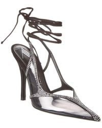 The Attico - Venus Suede & Vinyl Slingback Pump - Lyst
