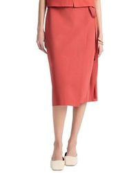 Vince - Wrap Straight Skirt - Lyst