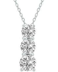 Lab Grown Diamonds - 14k 1.50 Ct. Tw. Lab Grown Diamond Necklace - Lyst