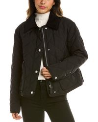 Burberry - Button-up Padded Jacket - Lyst