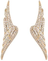 Eye Candy LA - The Luxe Collection Cz Angle Wing Dangle Earrings - Lyst