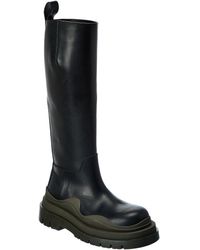 Bottega Veneta - The Tire High Leather Boot - Lyst