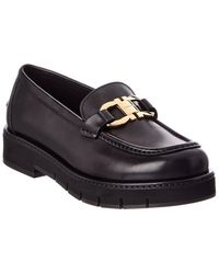 Ferragamo - Maryan Lug Leather Loafer - Lyst