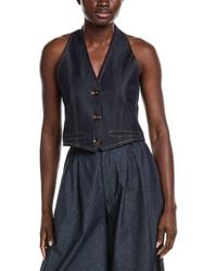 Gracia - Button Down Halter Neck Vest - Lyst