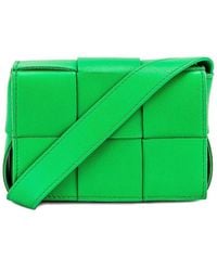 Bottega Veneta - Cassette Leather Crossbody - Lyst