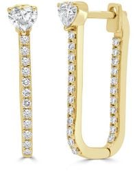 Sabrina Designs - 14K 0.85 Ct. Tw. Diamond Hoop Earrings - Lyst