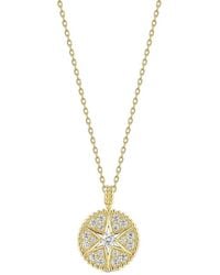 Sphera Milano - 14K Over Cz Star Necklace - Lyst