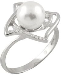 Splendid - 8Mm Pearl Cz Ring - Lyst