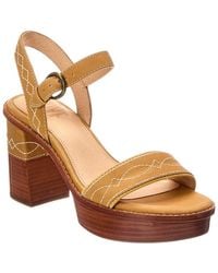 Frye - Pipa Woodstock Suede & Leather Sandal - Lyst