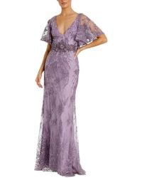 Mac Duggal - Flutter Sleeve Gown - Lyst