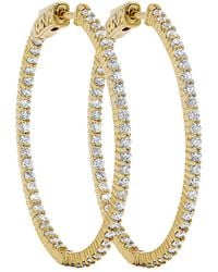 Diana M. Jewels - Fine Jewelry 14k 1.85 Ct. Tw. Diamond Hoops - Lyst