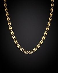 Italian Gold - 14K Puffed Mariner Necklace - Lyst